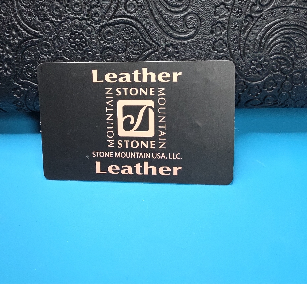 Stone Mountain Accessories Black Embossed Floral Zip Wallet with Gold Plaque - Picture 3 of 9